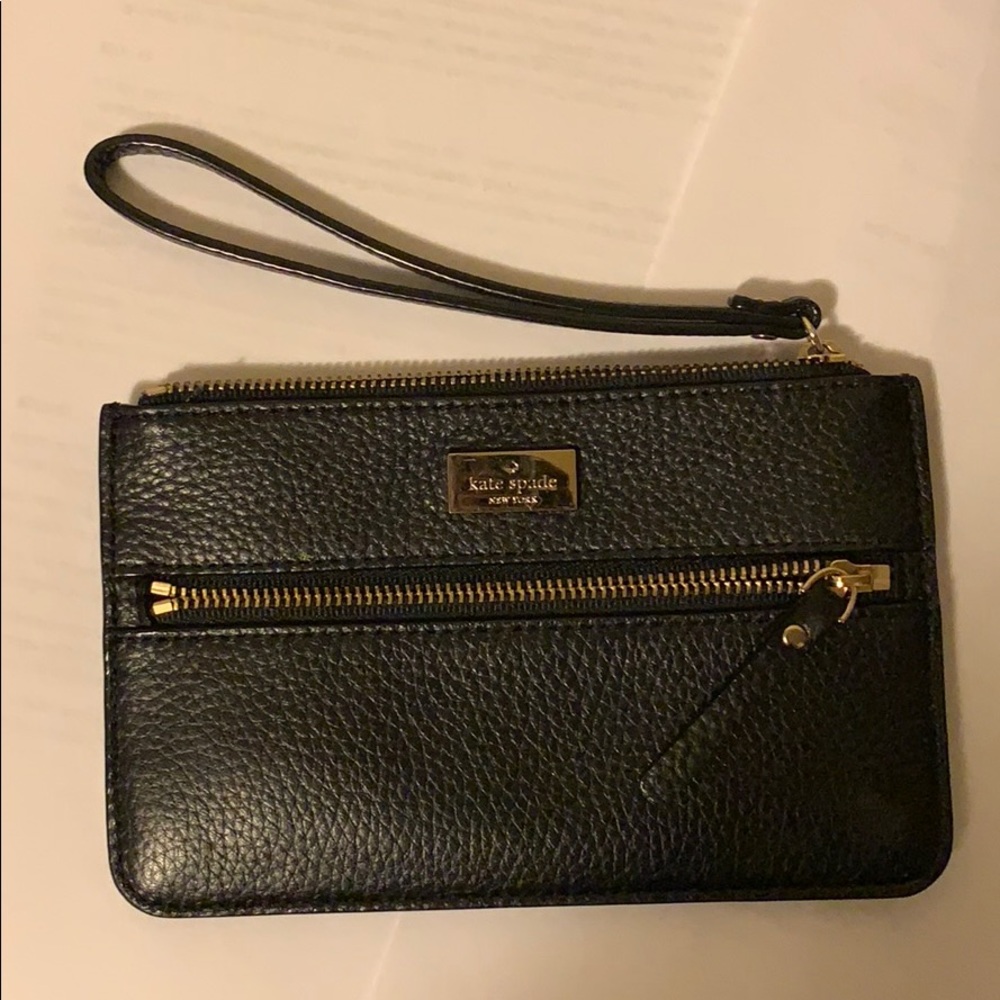 Kate Spade Black Wristlet